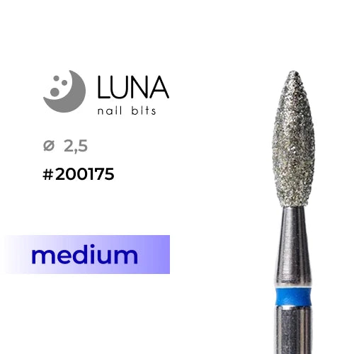 Luna Bits timanttiterä liekki 2,5-8, sininen (keskikarkea)