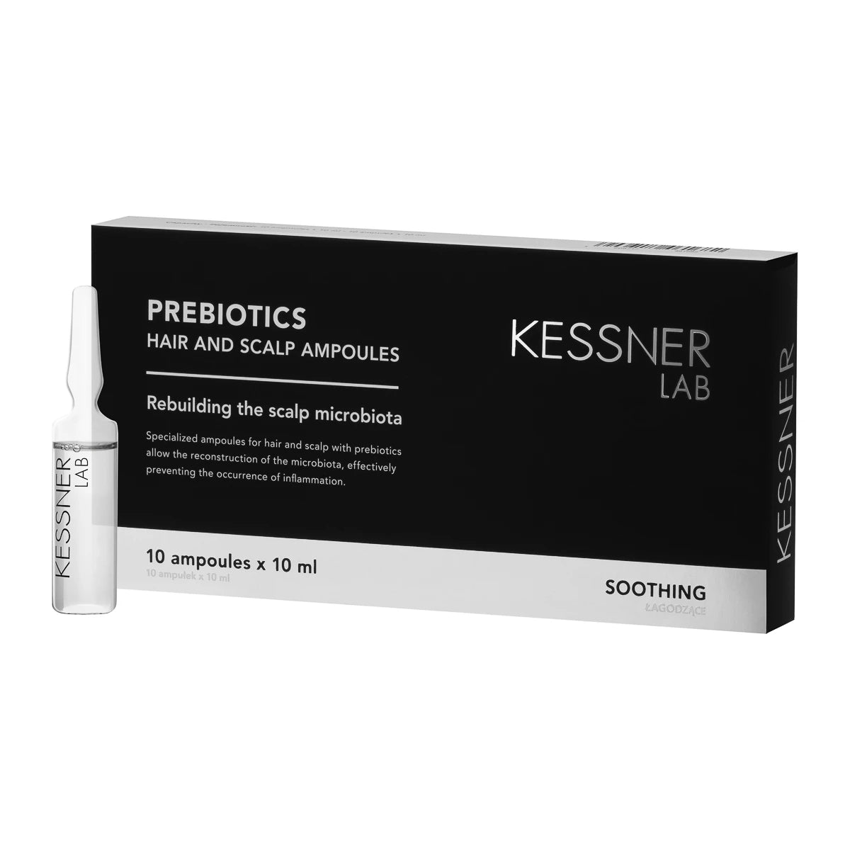 Set of Kessner Lab ampoules: Prebiotic, Moisturising, Caffeine
