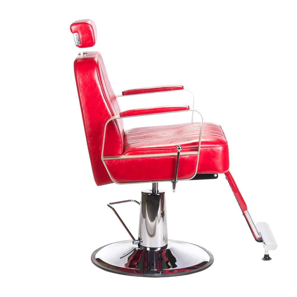 Barber Chair HOMER BH-31237, red