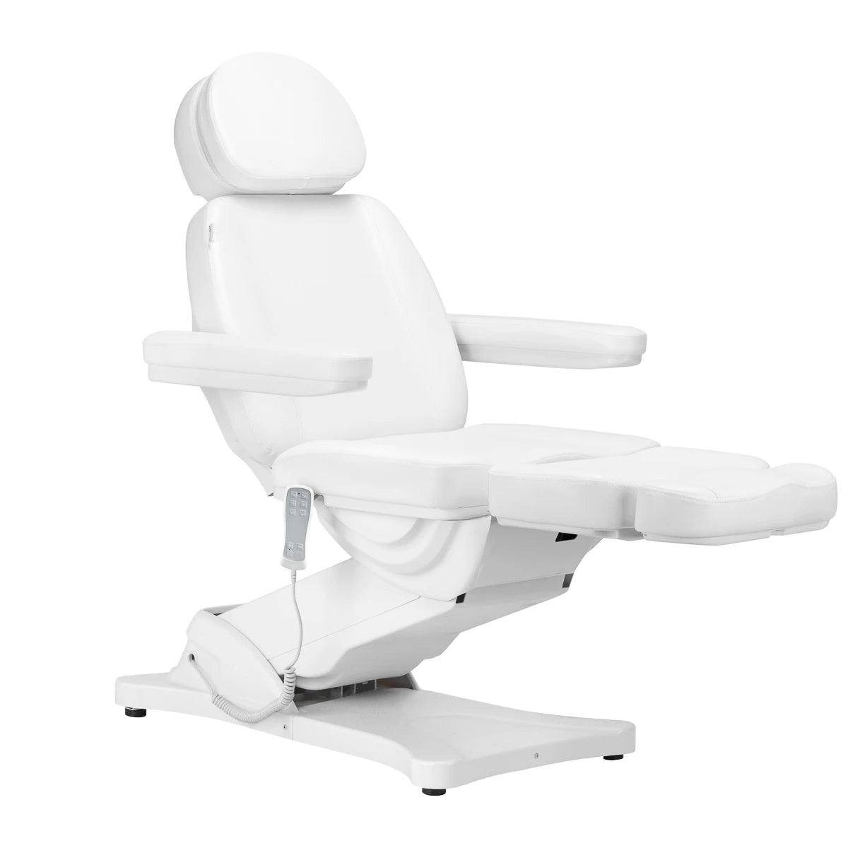 Electric cosmetic chair SILLON CLASSIC 3 motors with heating, white
