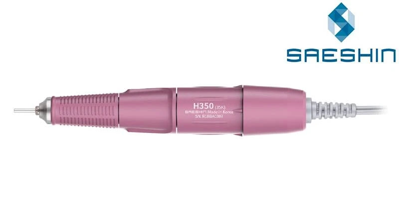 Saeshin Strong H350 Manicure Drill Handpiece (Pink)