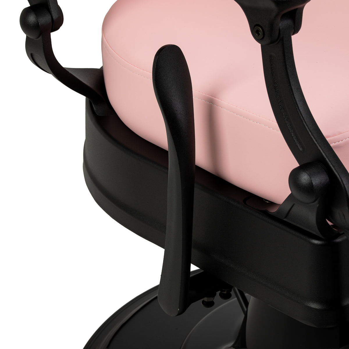 Barber chair Gabbiano President pink with black base