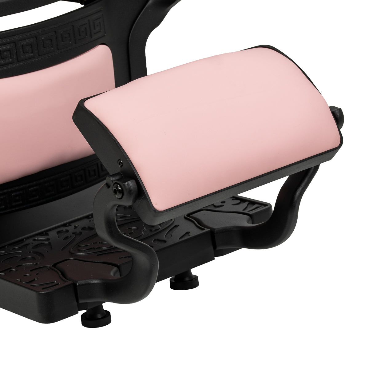 Barber chair Gabbiano President pink with black base