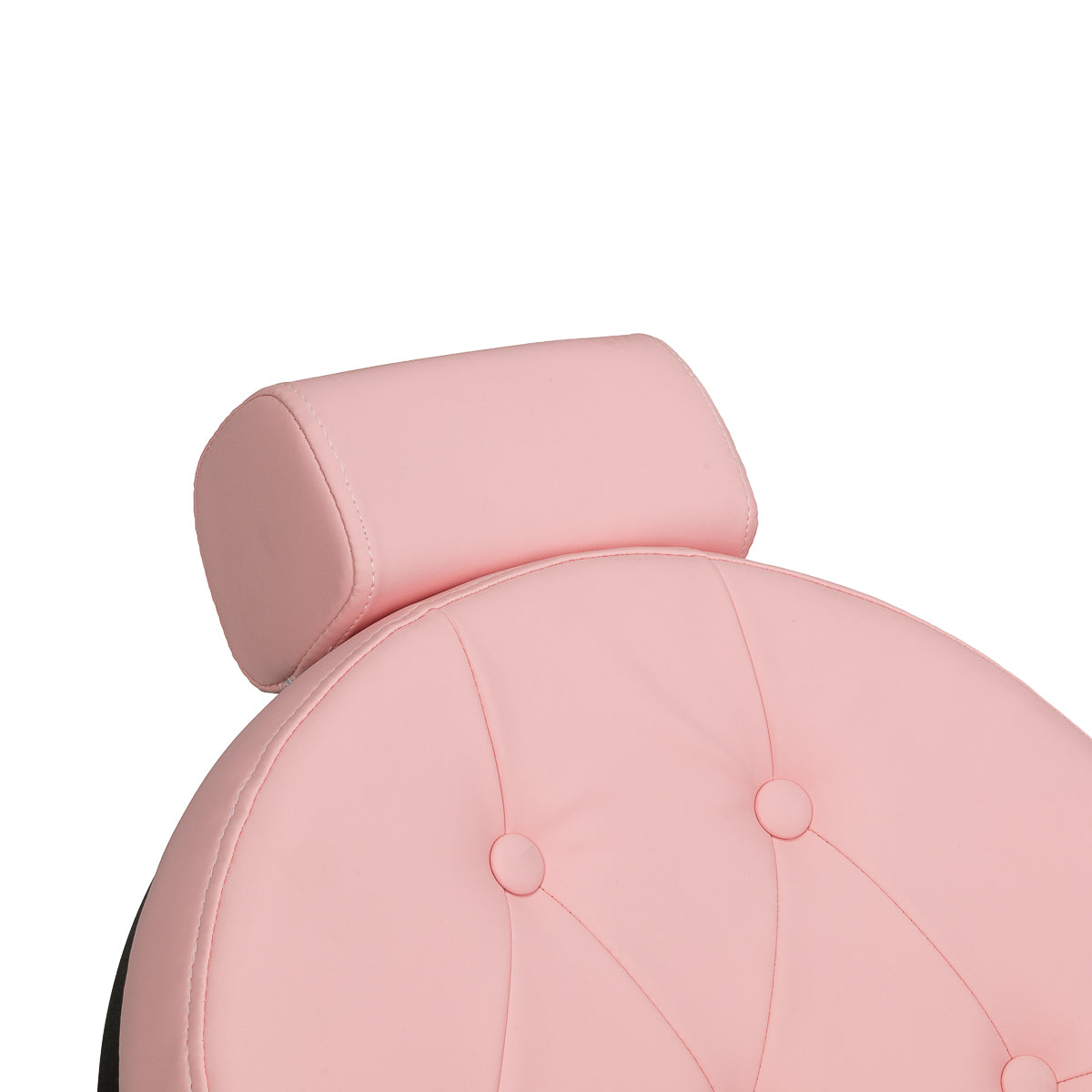 Barber chair Gabbiano President pink with black base
