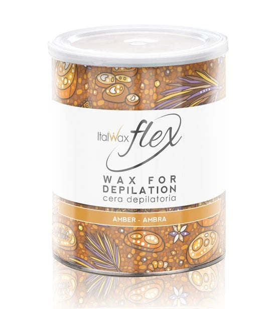ItalWax FLEX ihokarvanpoistovaha purkki AMBER, 800 ml