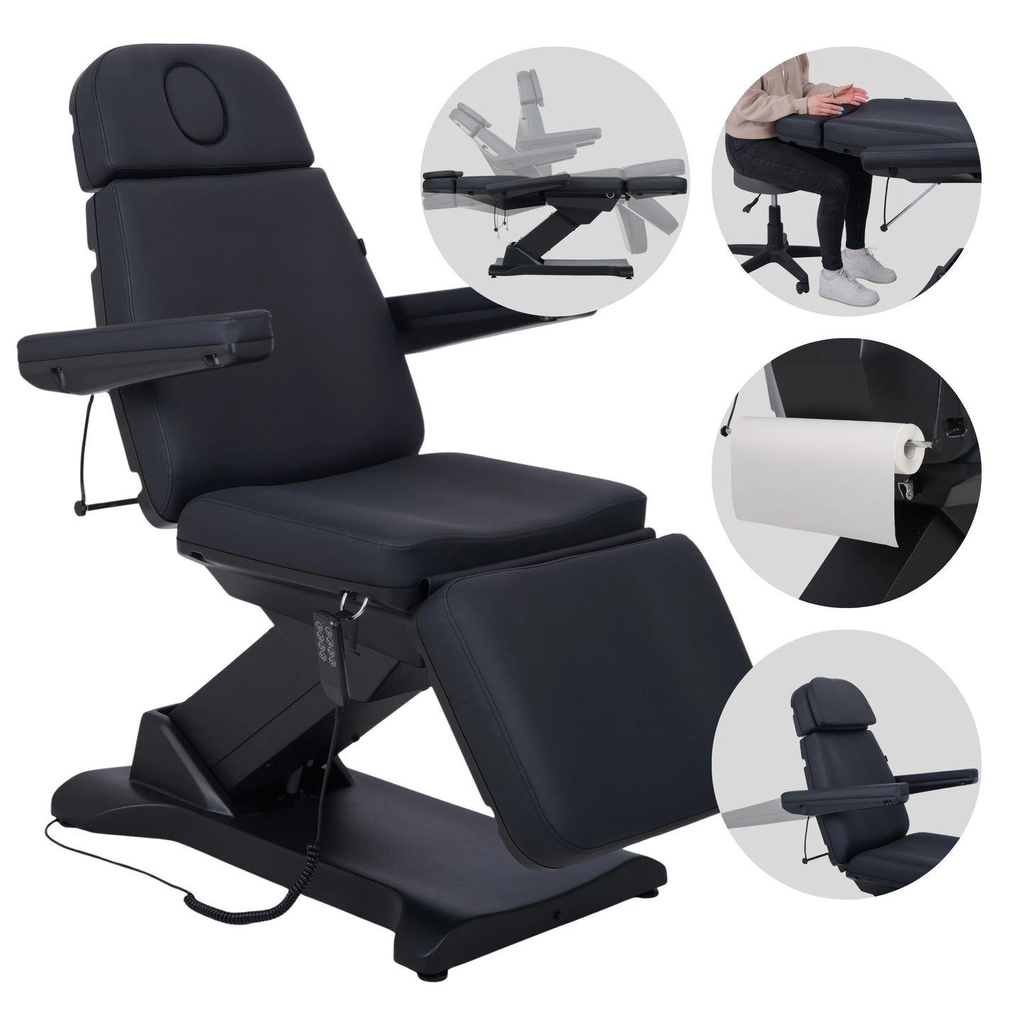 Electric beauty chair Selia PRO 4 Touch Core k315 black