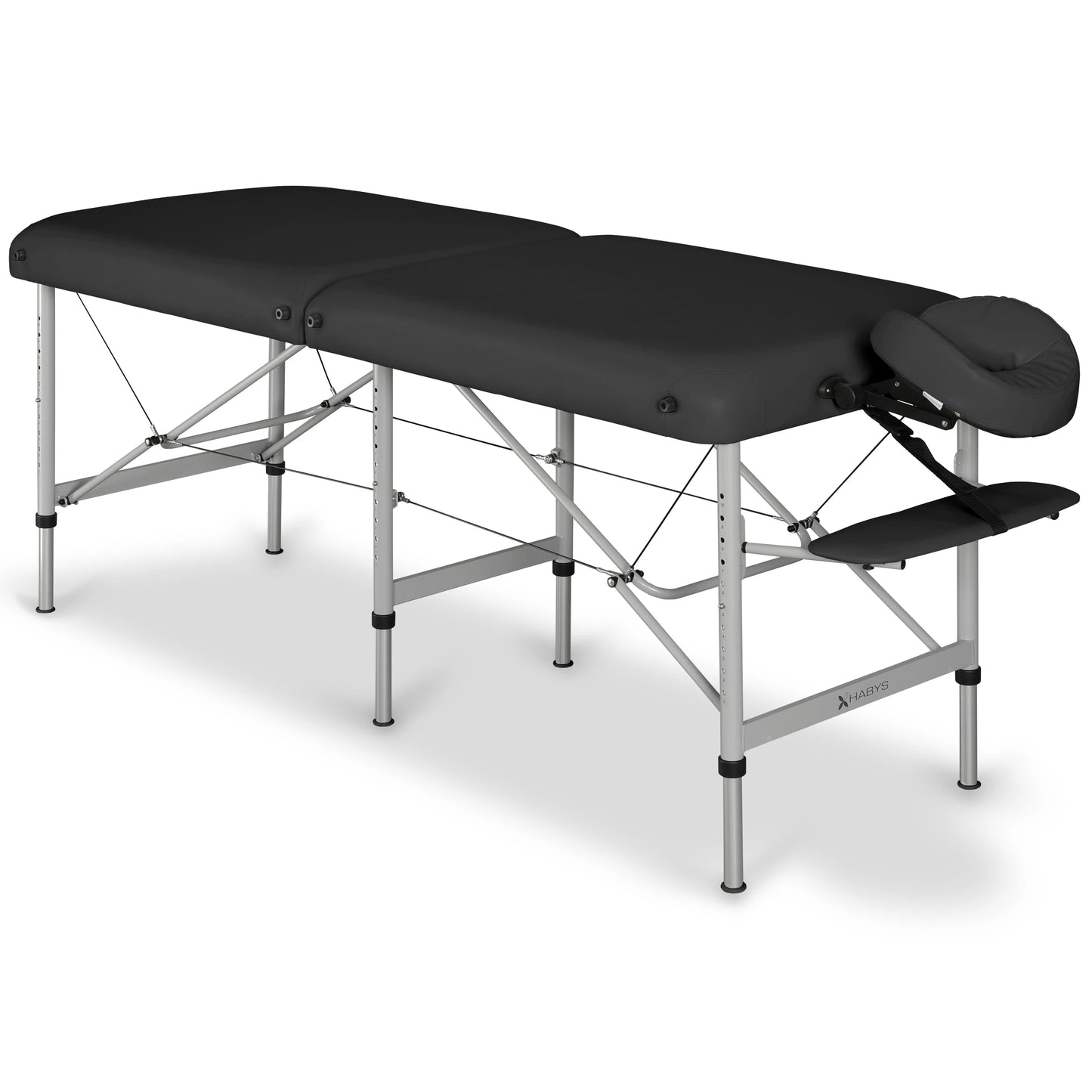 Medmal Alu 60 Vinyl Flex K015 kannettava hierontapöytä musta