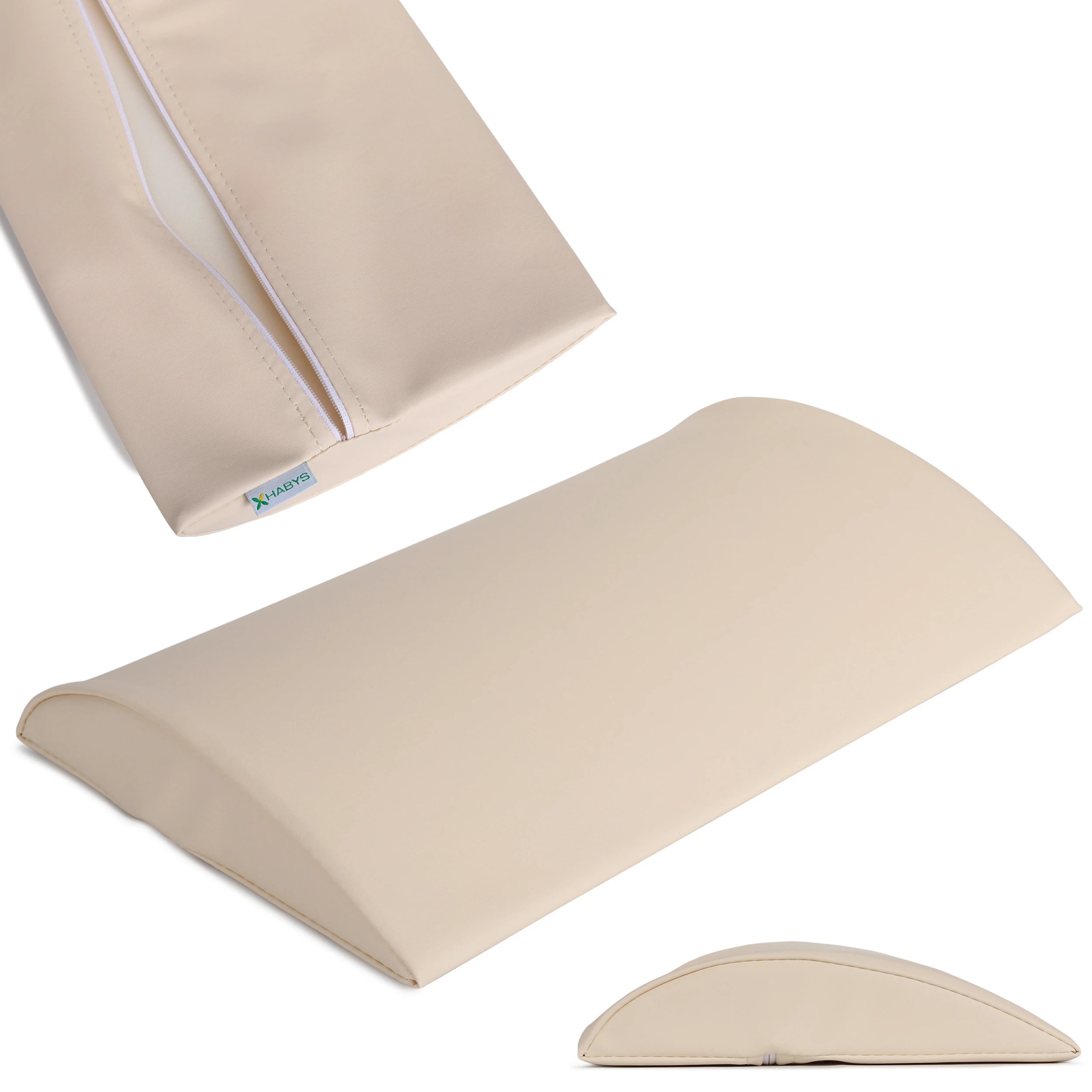 Puolipyöreä tyyny lannerankaan 40x25x5 kova K101, beige