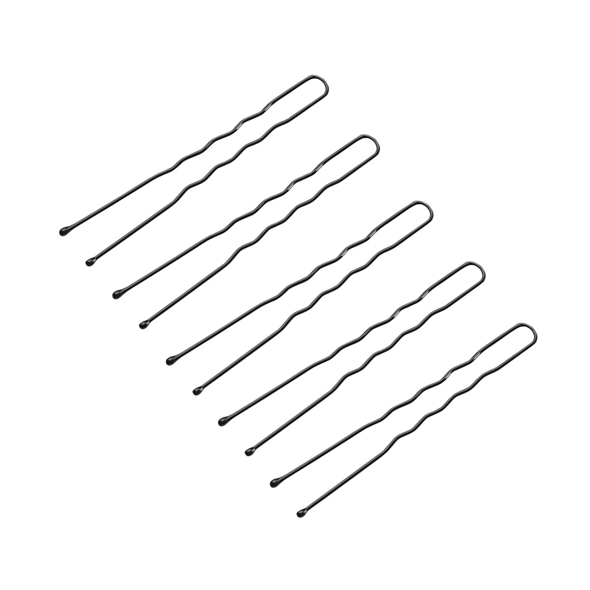 Kampaajan hiuspinnit 6 cm – E-65, 300 kpl, mustat