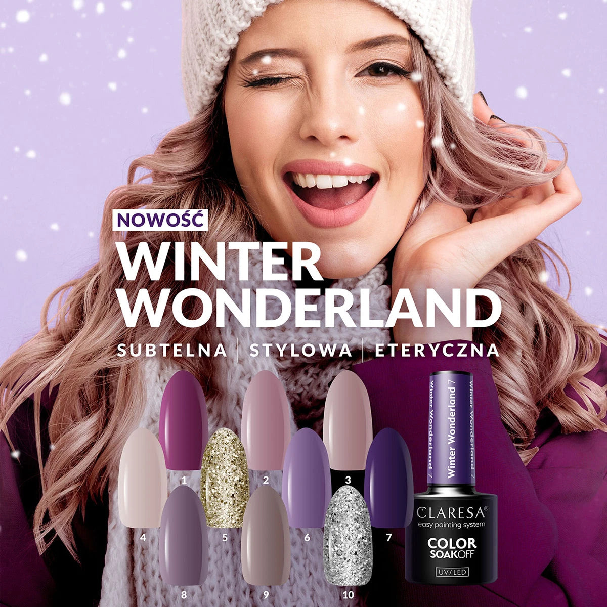 CLARESA Winter Wonderland 1 geelilakka, 5 ml