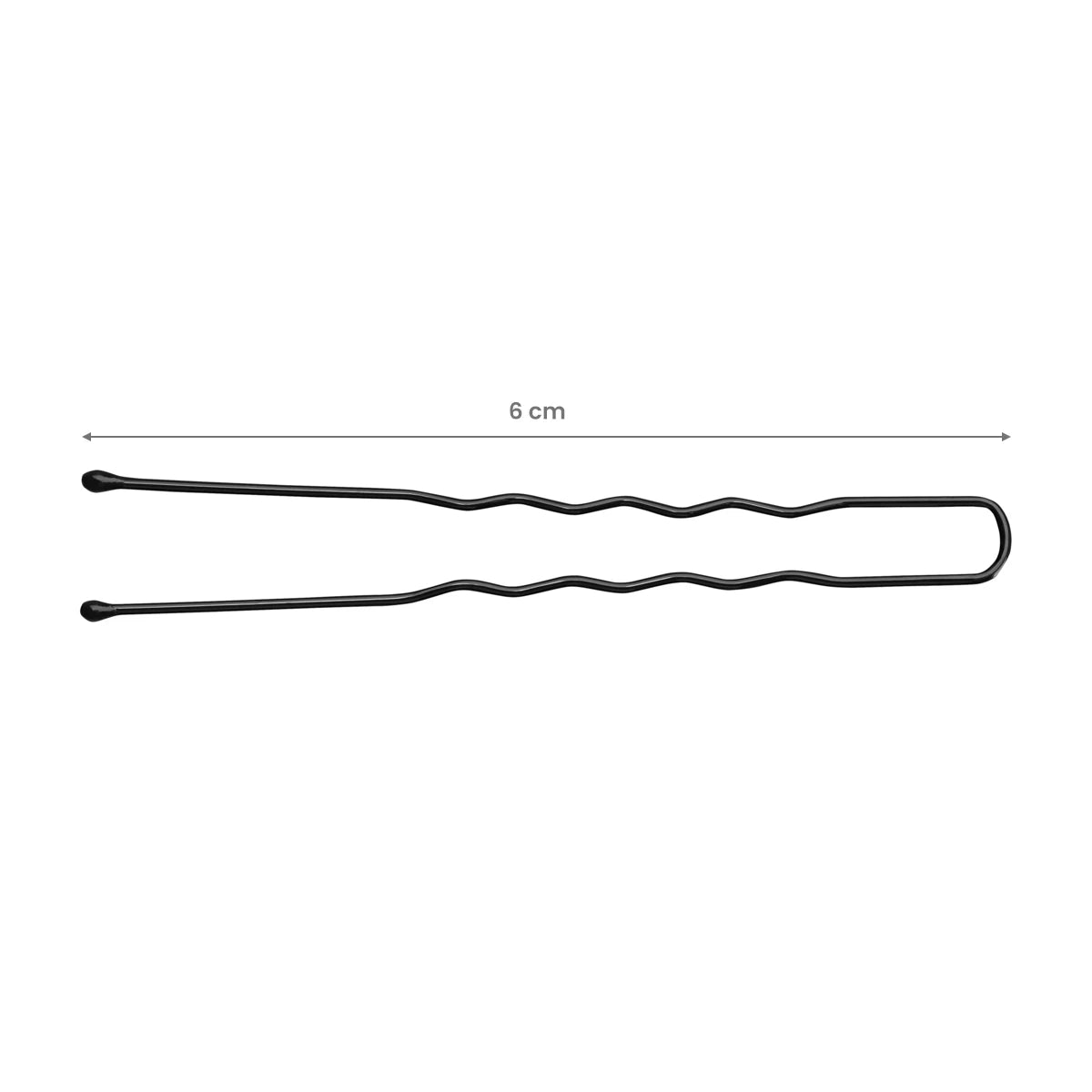 Kampaajan hiuspinnit 6 cm – E-65, 300 kpl, mustat