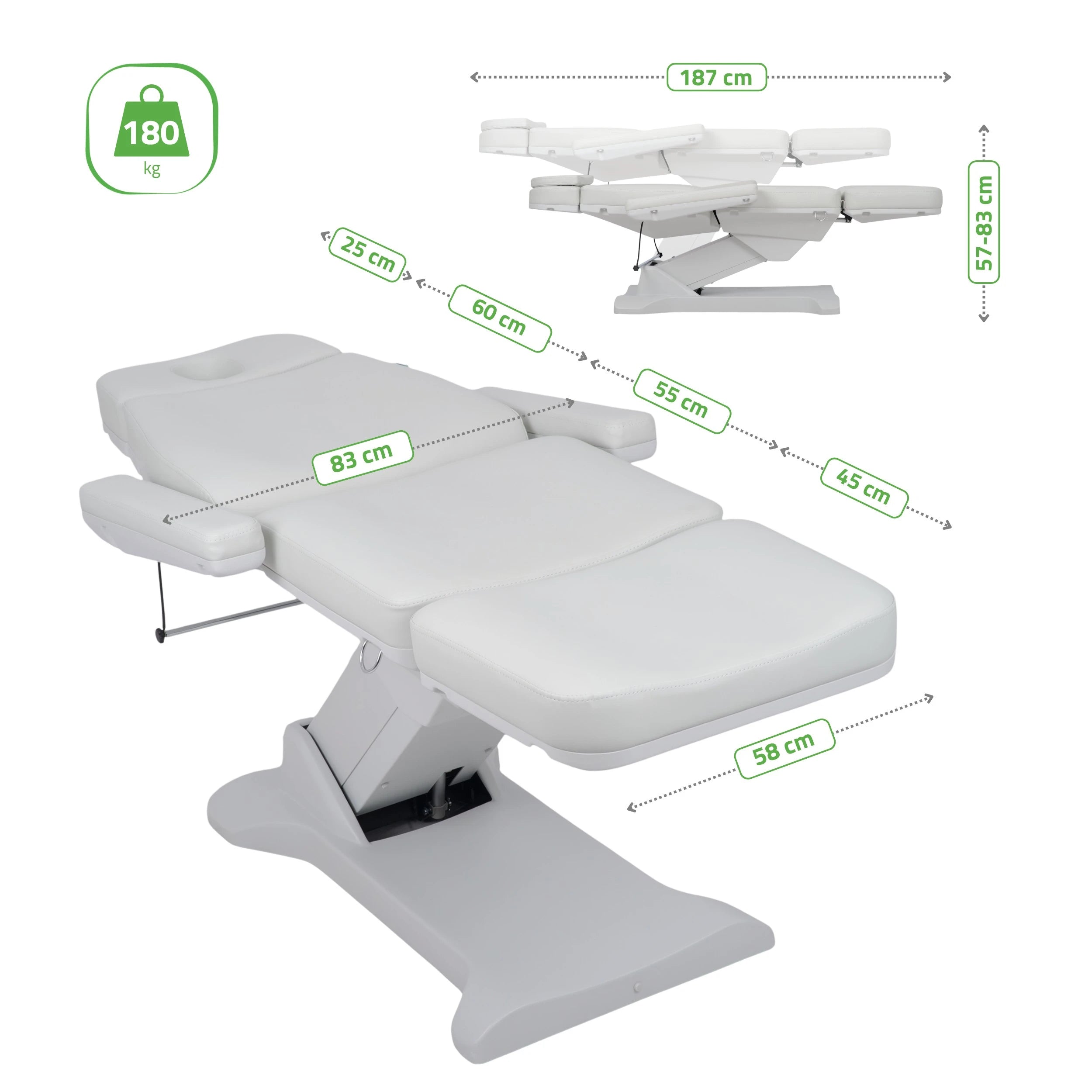 Electric beauty chair Selia PRO 4 Touch Core k329 grey