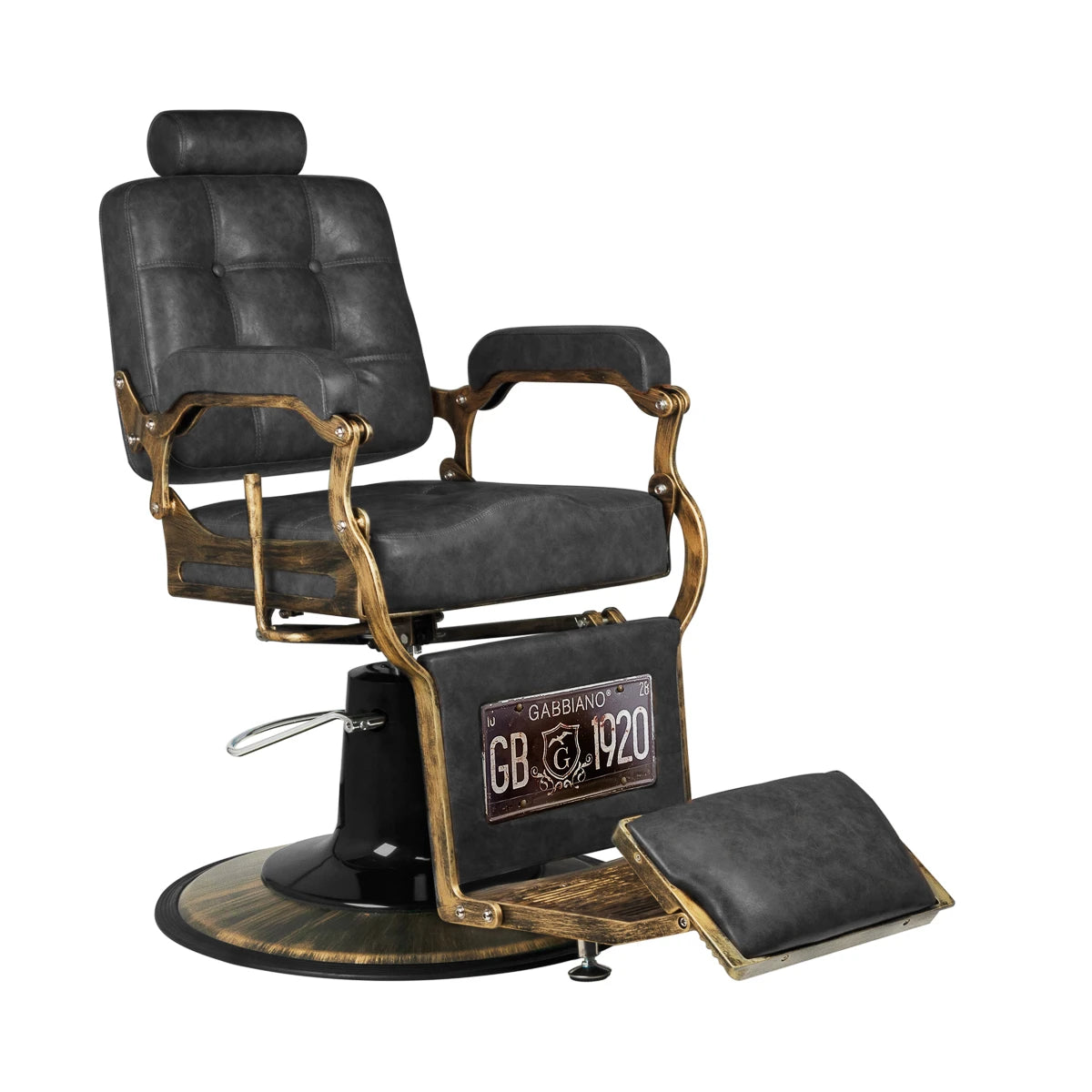 Barber Chair Gabbiano Boss HD Old Leather black