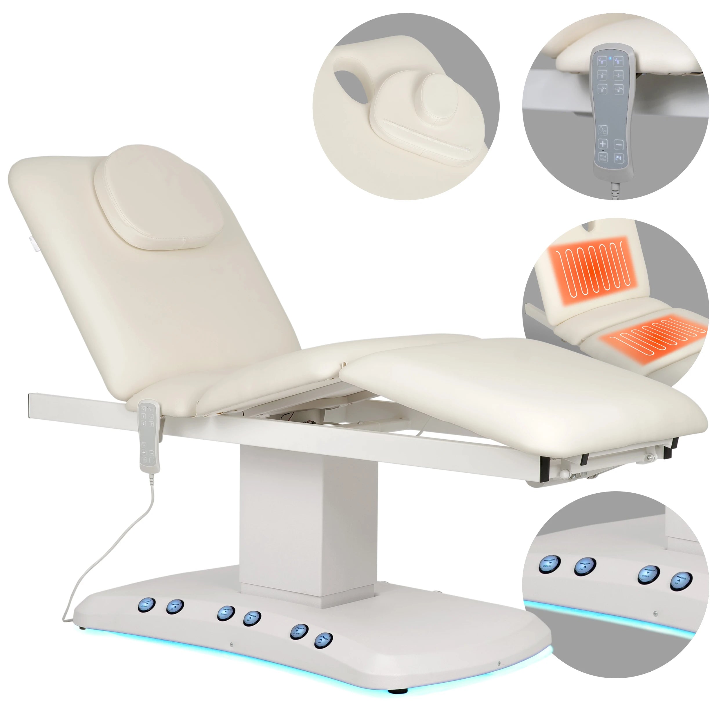 Serenity PRO 4 electric heated beauty bed for massage and SPA treatments