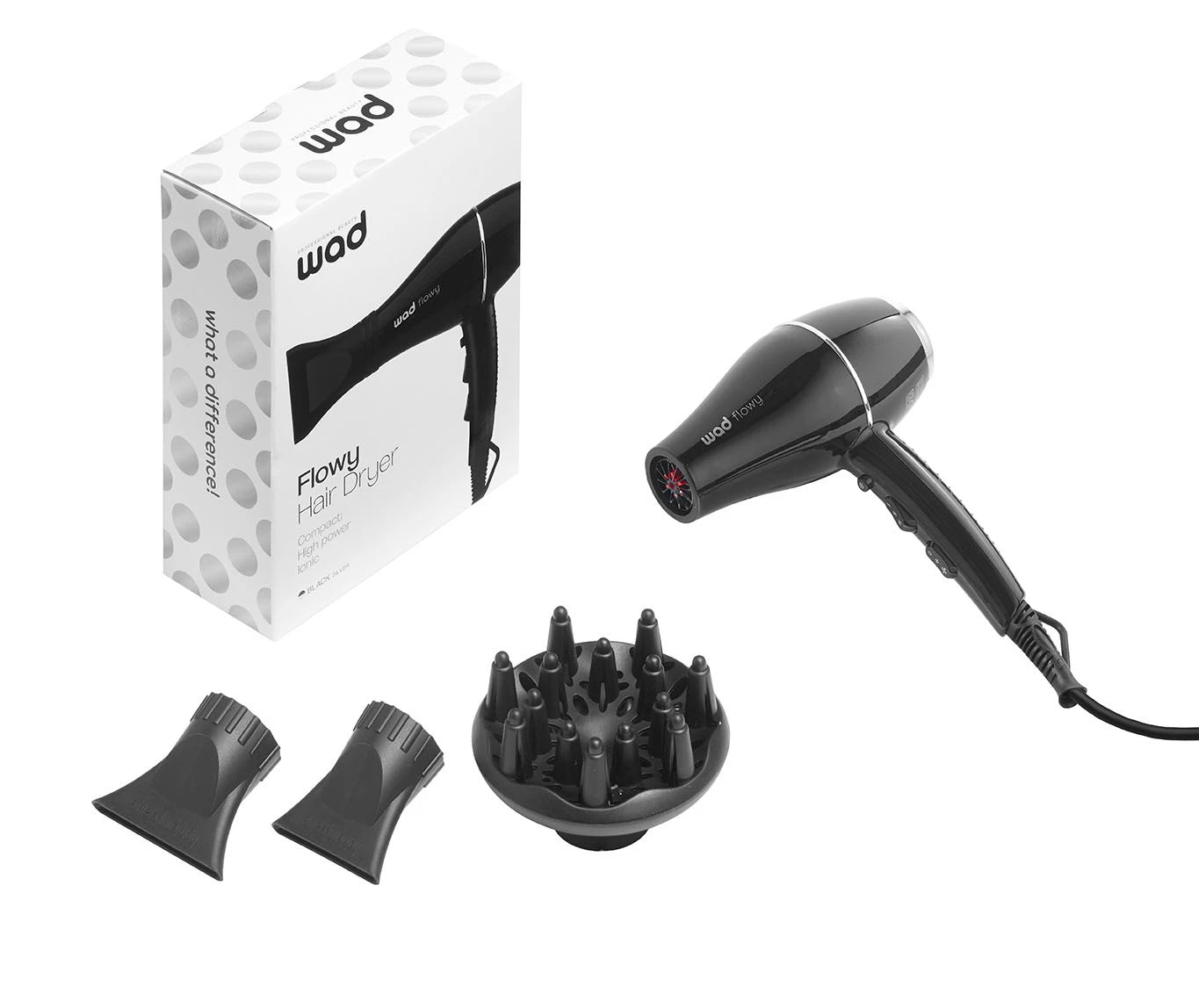 FLOWY Hair Dryer black/silver