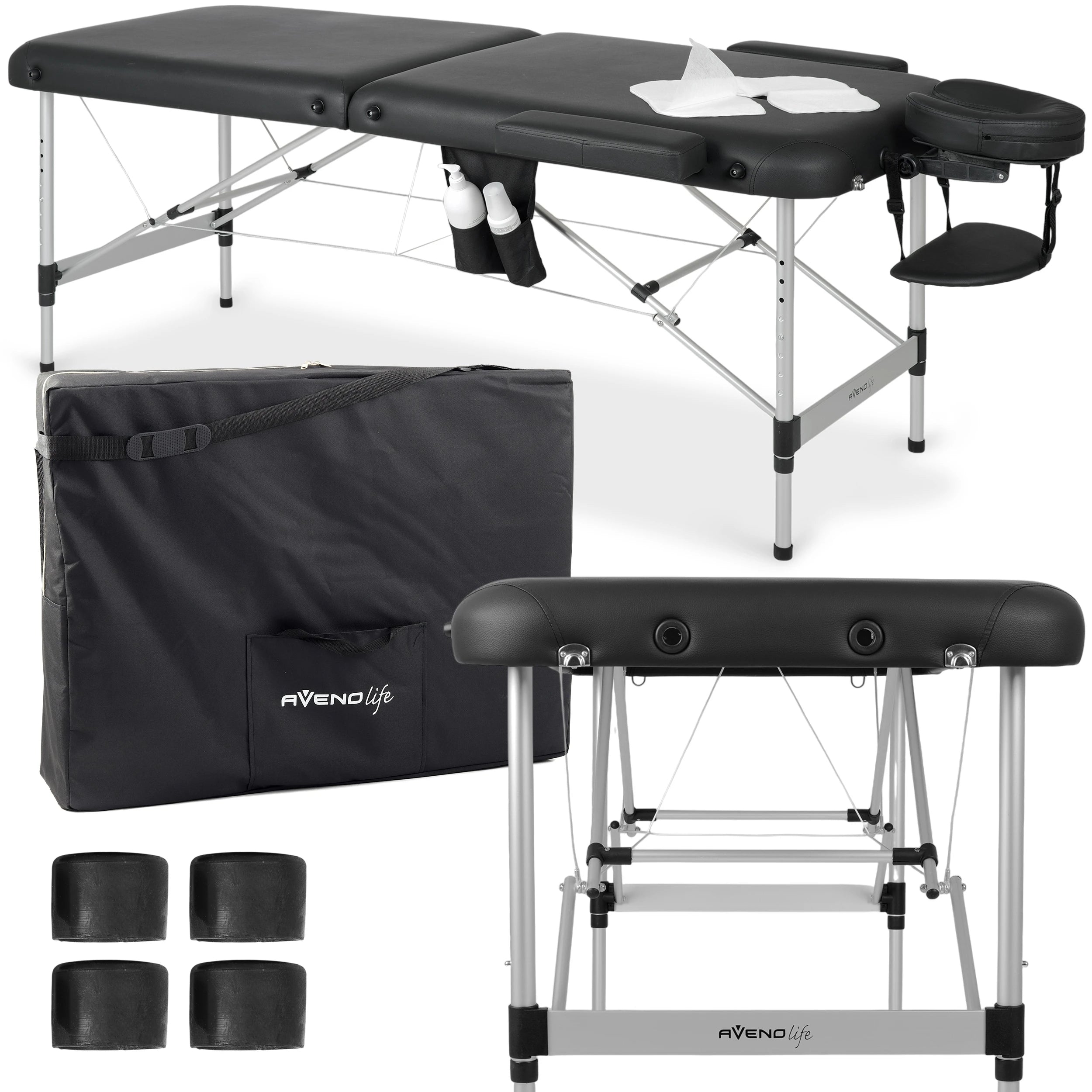 Portable massage table Nadia 70 Comfy Base K515 Black
