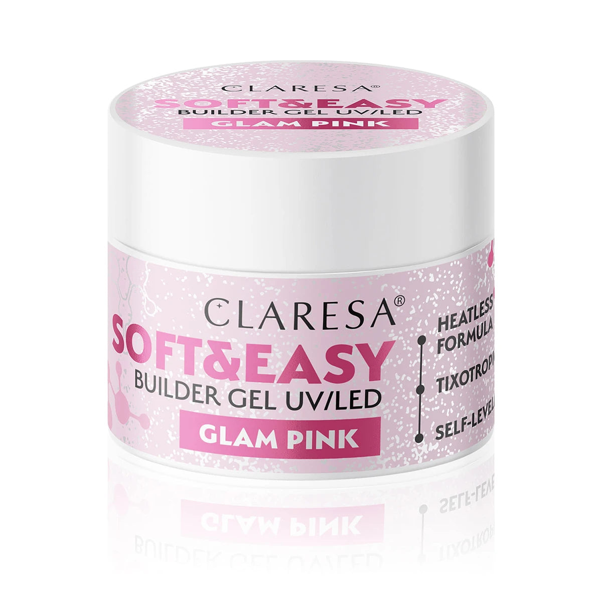 CLARESA SOFT&EASY rakennusgeeli GLAM PINK, 45 g