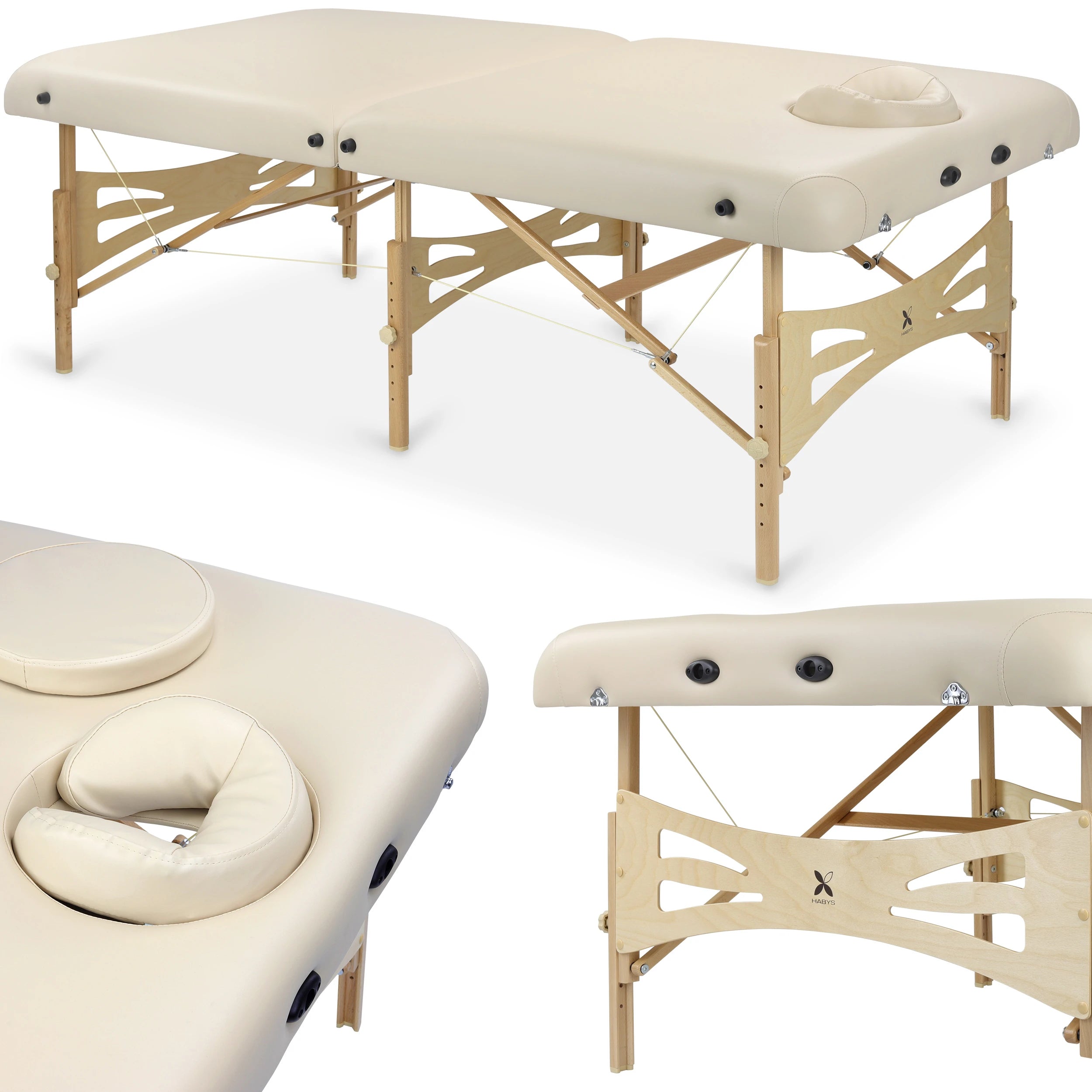 Hierontapöytä Integral Light Wood 102 Comfort Face Hole Vinyl Flex K033 Beige