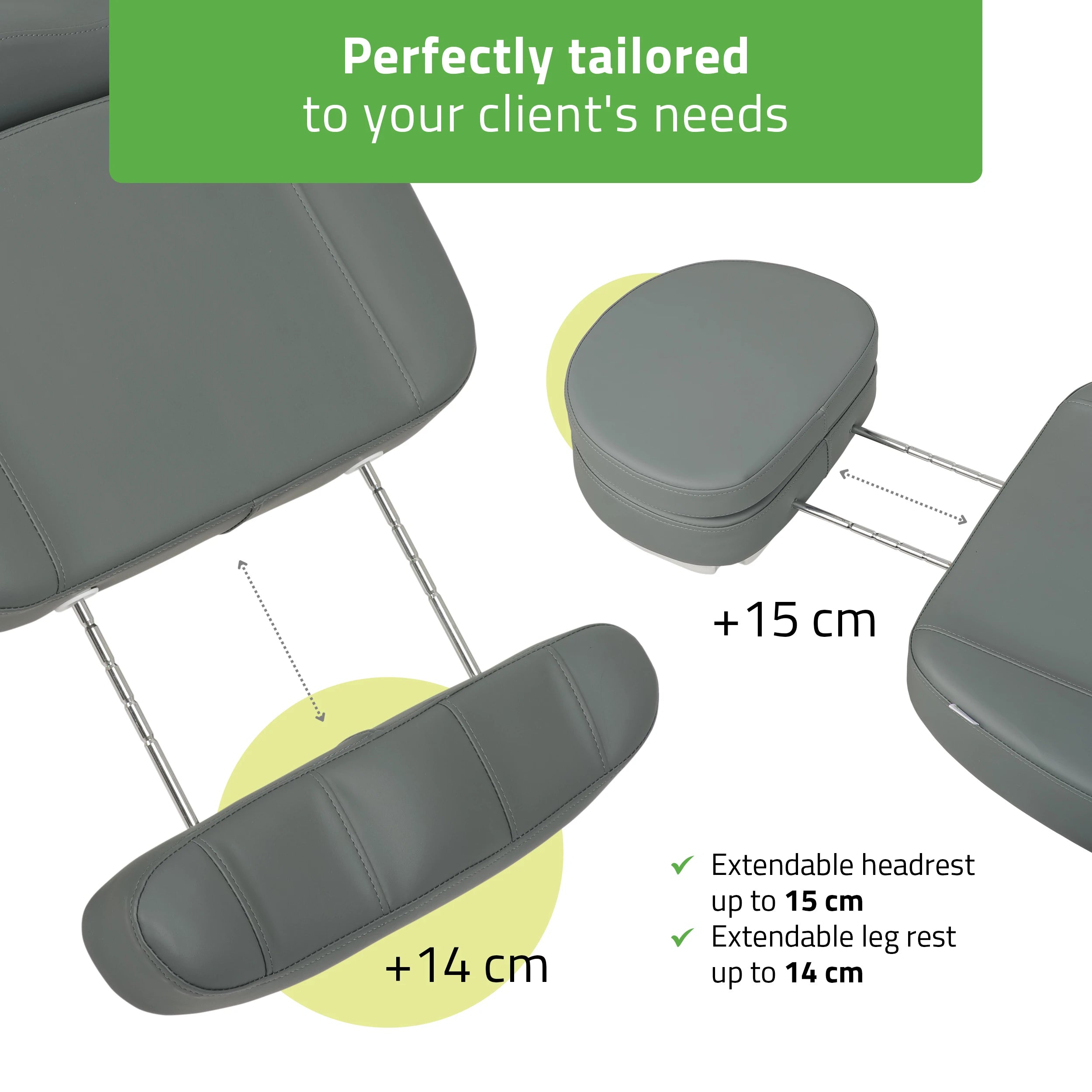 Electric beauty chair Luxoria PRO 5 k721 ash grey
