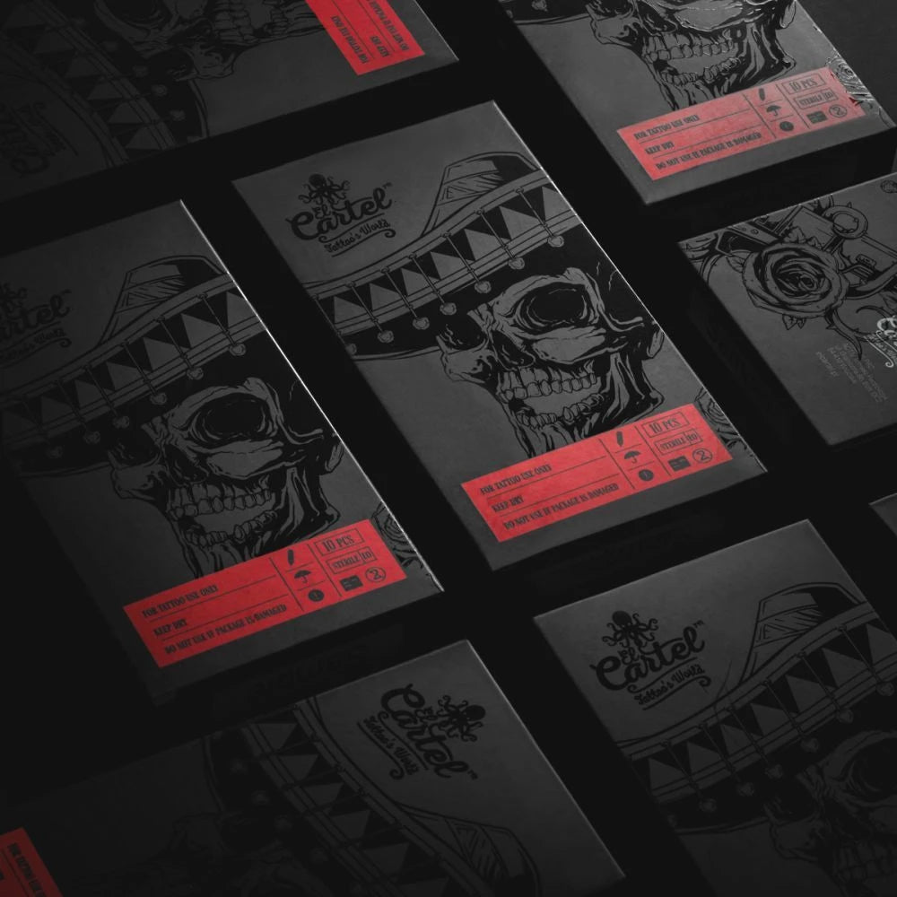 EL CARTEL tatuointineulapatruunat 0,35 mm 3rl vuoraus 10 kpl