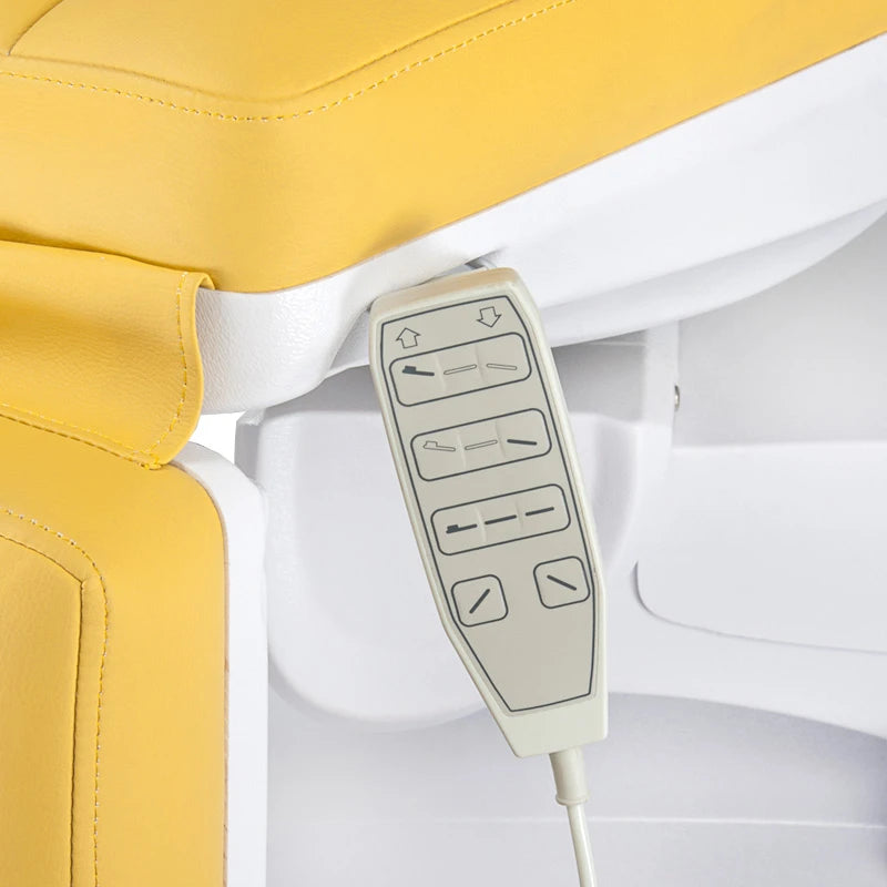 Beauty bed-couche 6672, 4 motors, yellow