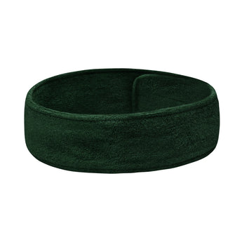 Headband made of green terry cloth