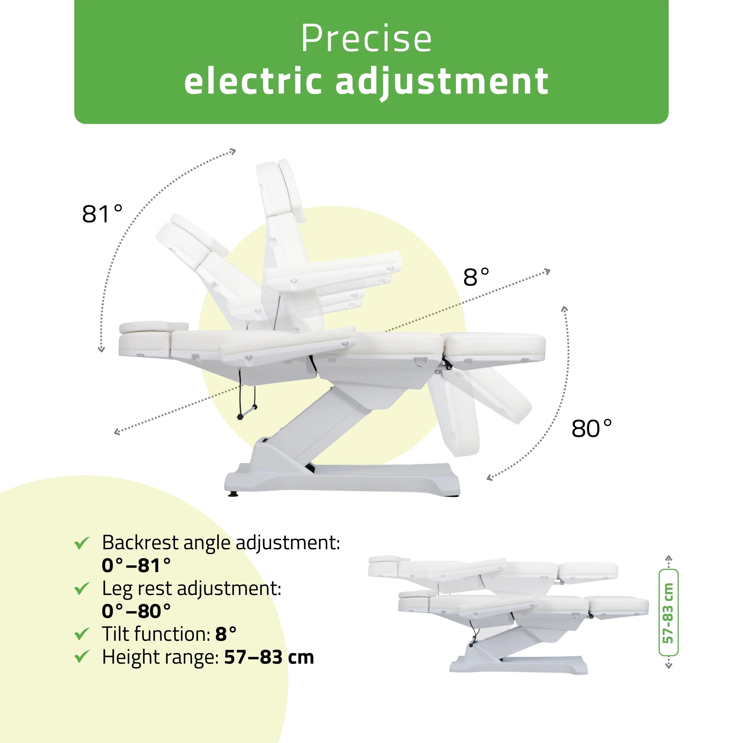 Selia PRO 4 Touch Core k301 hoitotuoli, valkoinen