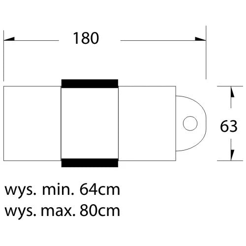 A 210 hydraulinen hoitotuoli, musta