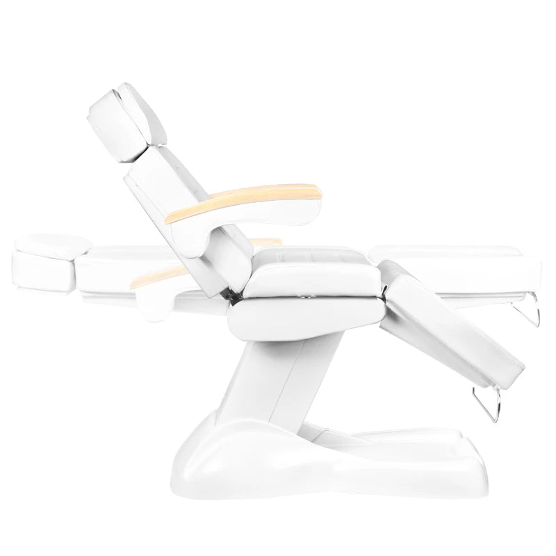 Beauty bed-couche LUX, 3 motors ,white / beech, controlled by phone