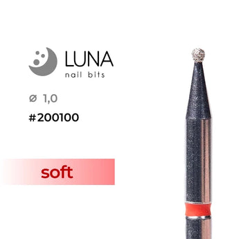 Luna Bits timanttipallo 1,0 M, punainen hieno