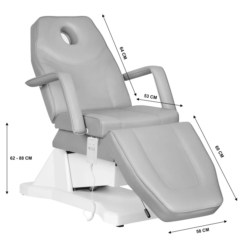 Beauty bed-couche SOFT, 1 motor, gray