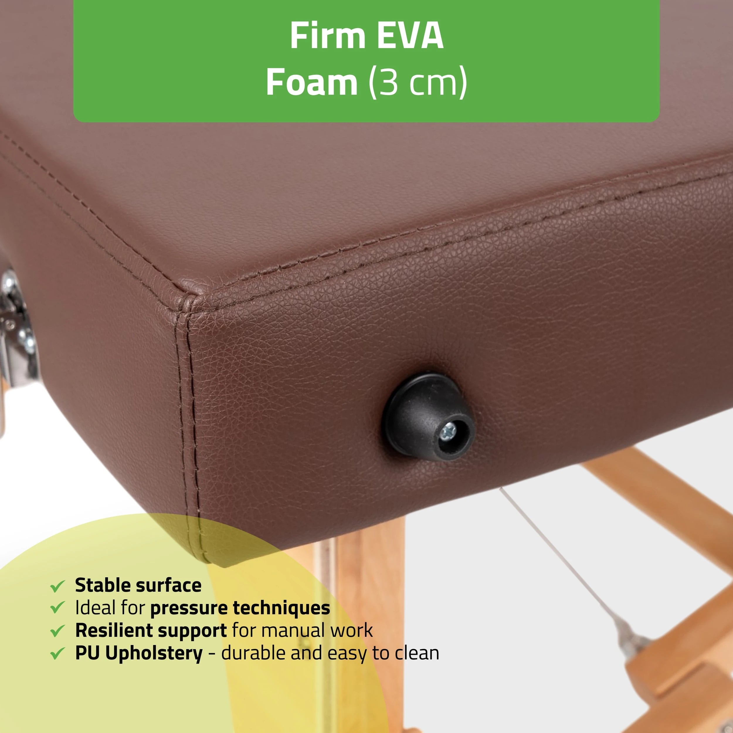 Kannettava hierontapöytä Niro 80 PU k835, ruskea