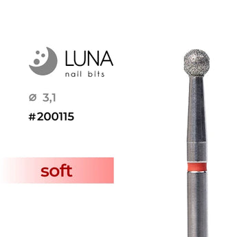 Luna Bits Diamond Ball jyrsin 3,1 mm, punainen