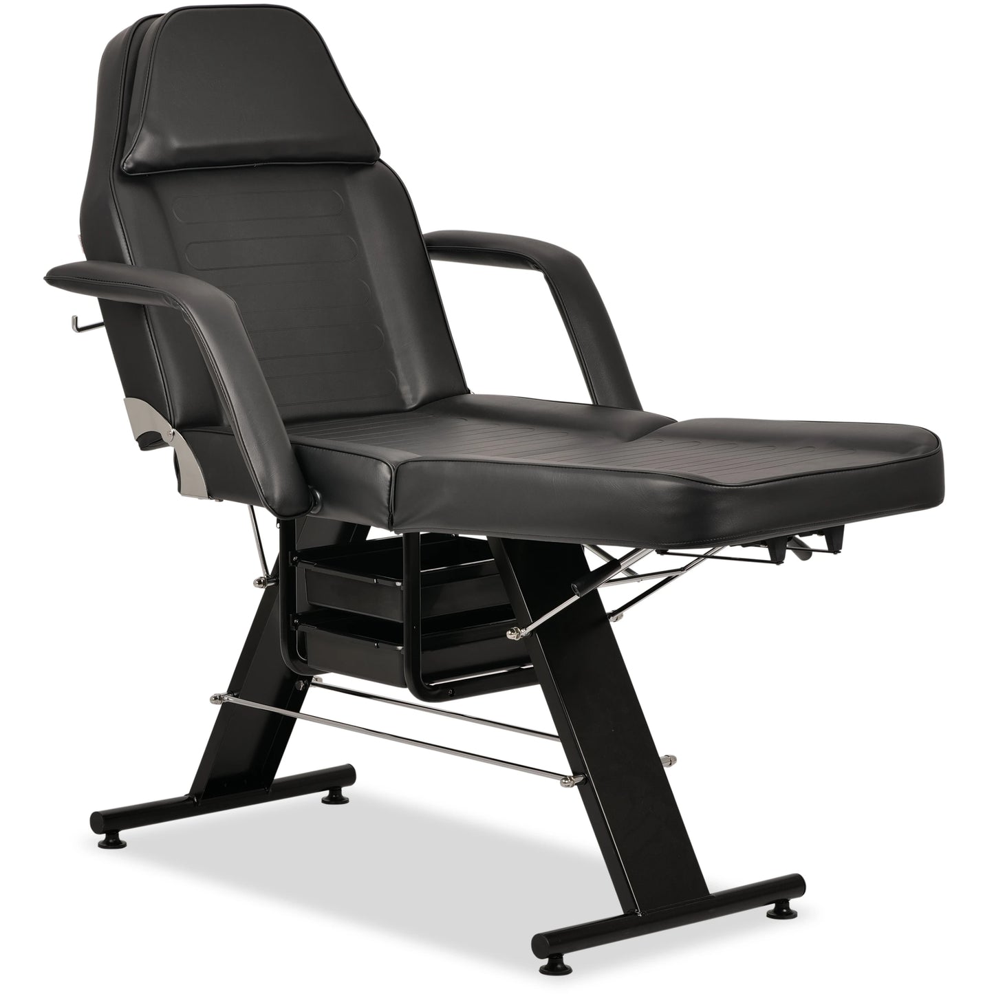 ARIA NERO beauty chair with trays, black