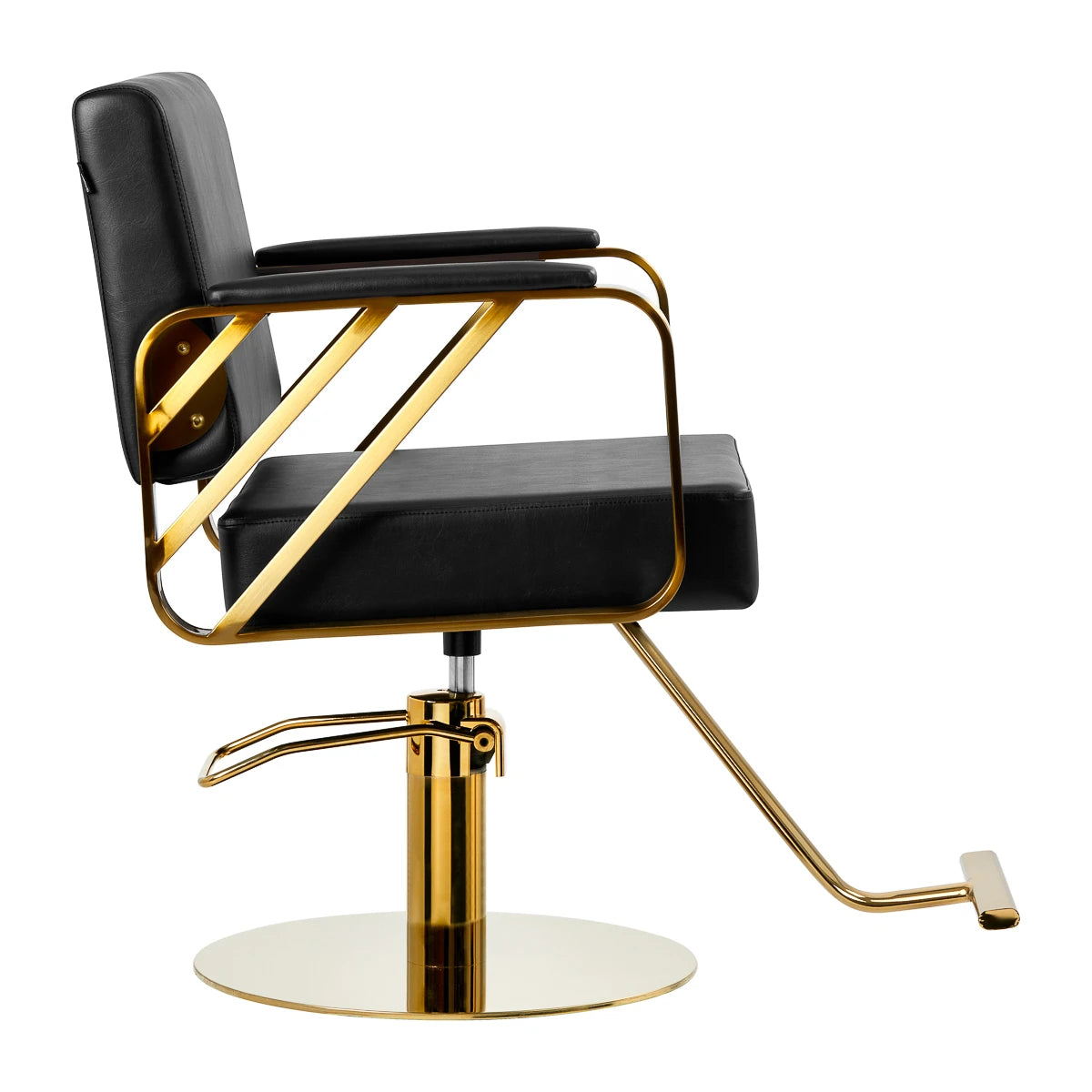 Hairdressing chair Gabbiano Genua golden black