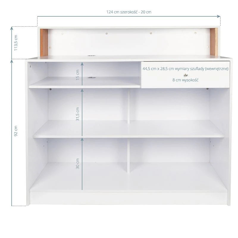 Gabbiano reception pearl white