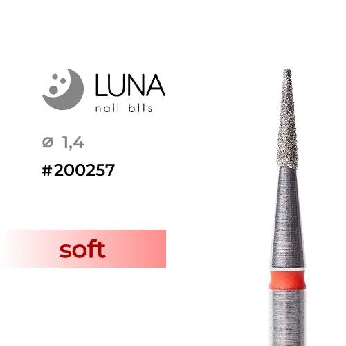 Luna Bits timanttiterä kartio - 1.4/6, punainen, hieno