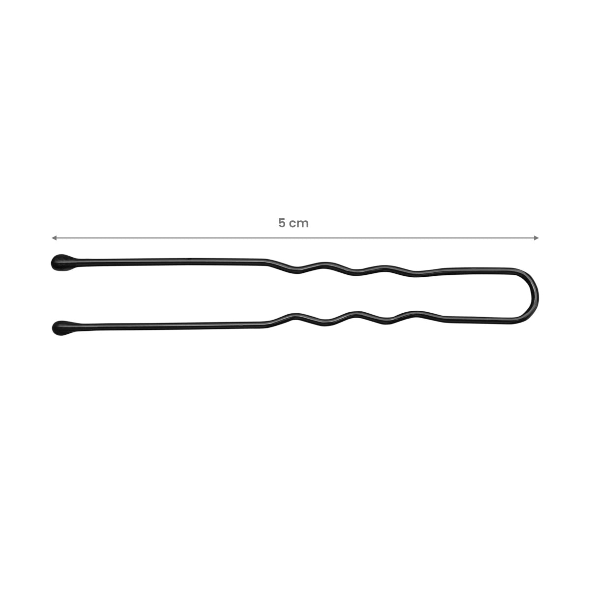 Kampaajan hiuspinnit 5 cm – E-65, 300 kpl, mustat