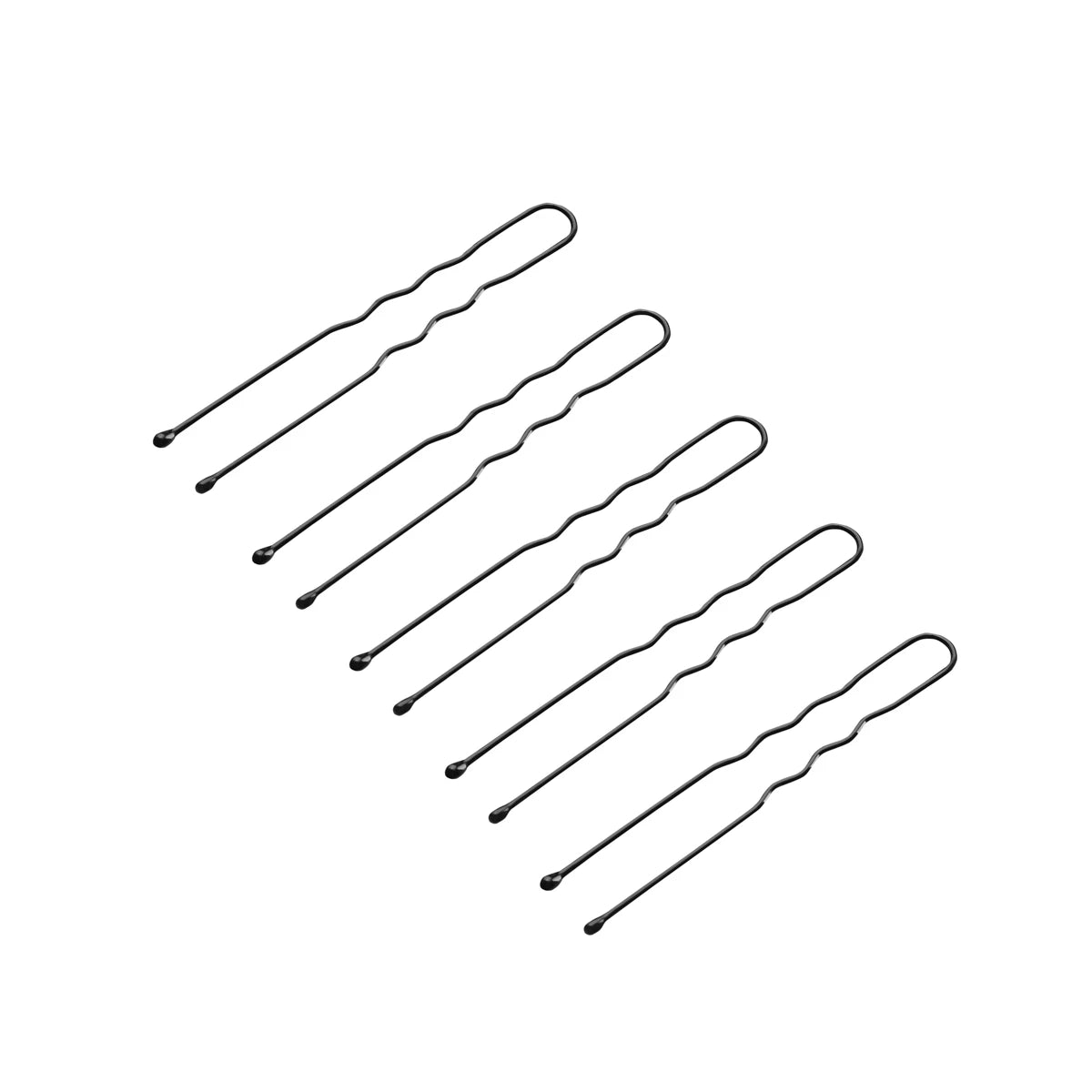 Kampaajan hiuspinnit 5 cm – E-65, 300 kpl, mustat