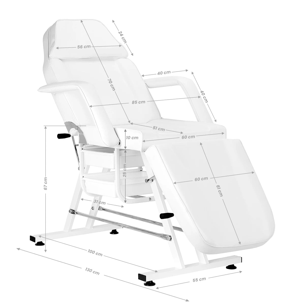 SILLON hoitotuoli, valkoinen