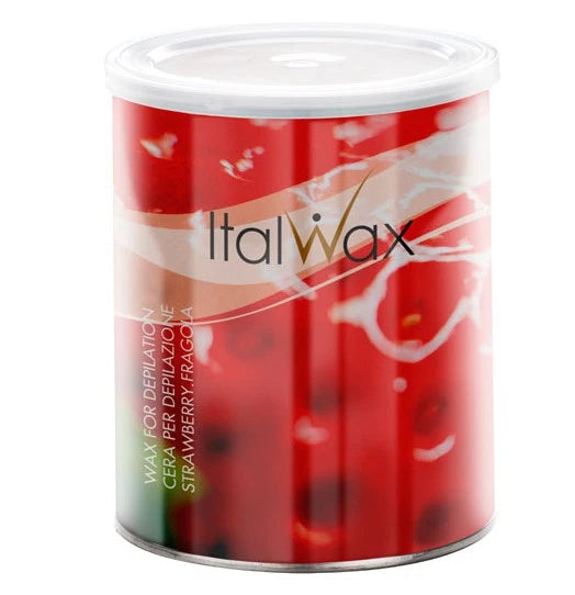 ItalWax CLASSIC nestemäinen ihokarvanpoistovaha purkki STRAWBERRY, 800 ml
