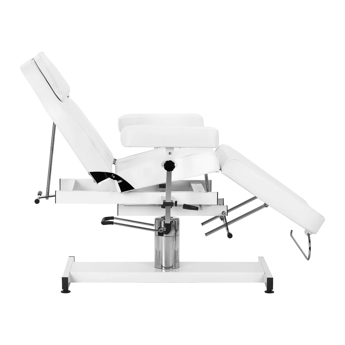 Cosmetic hydraulic chair Sillon A 210DH with cradle white