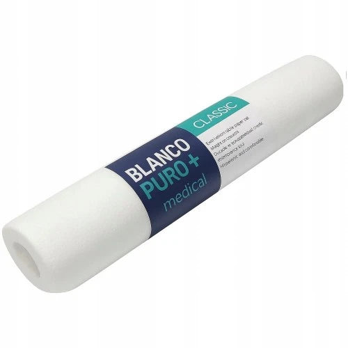 ABA GROUP kertakäyttöinen kuitukangas rei'itetty (Blanco Puro) 60 cm x 50 m / 14 g/m², valkoinen