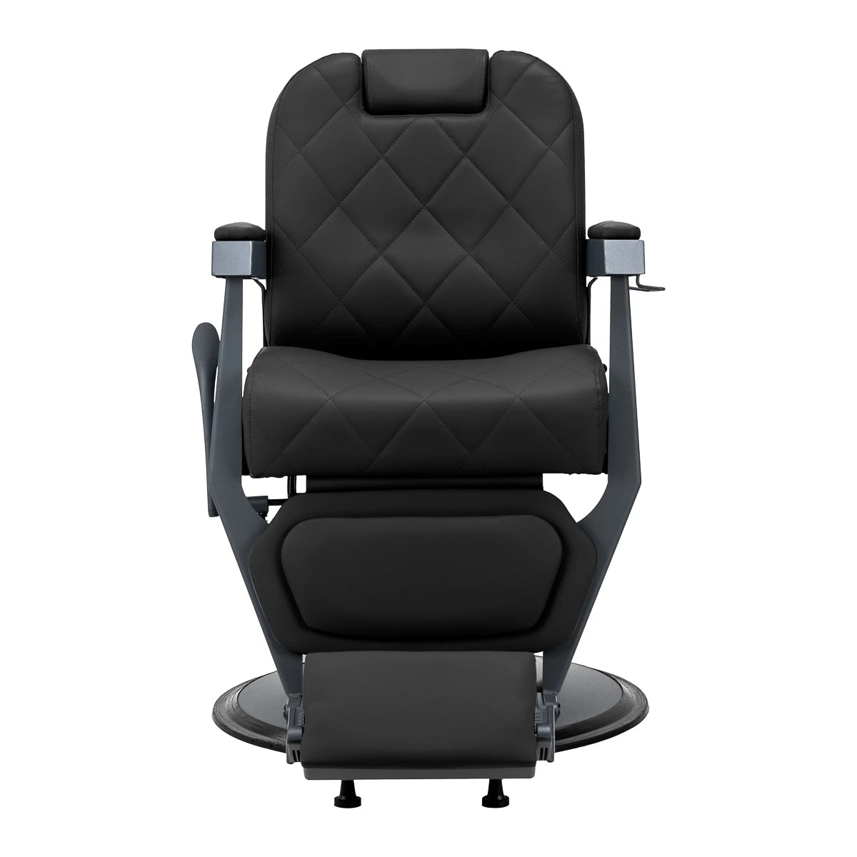 Gabbiano barber chair Bruno with graphite frame Black