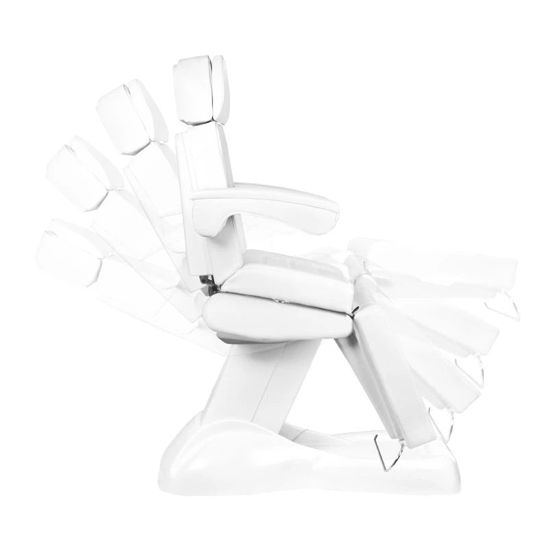 Beauty bed-couche LUX, 4 motors, white with a cradle