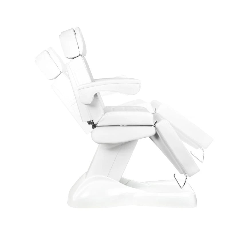 Beauty bed-couche LUX, 4 motors, white with a cradle