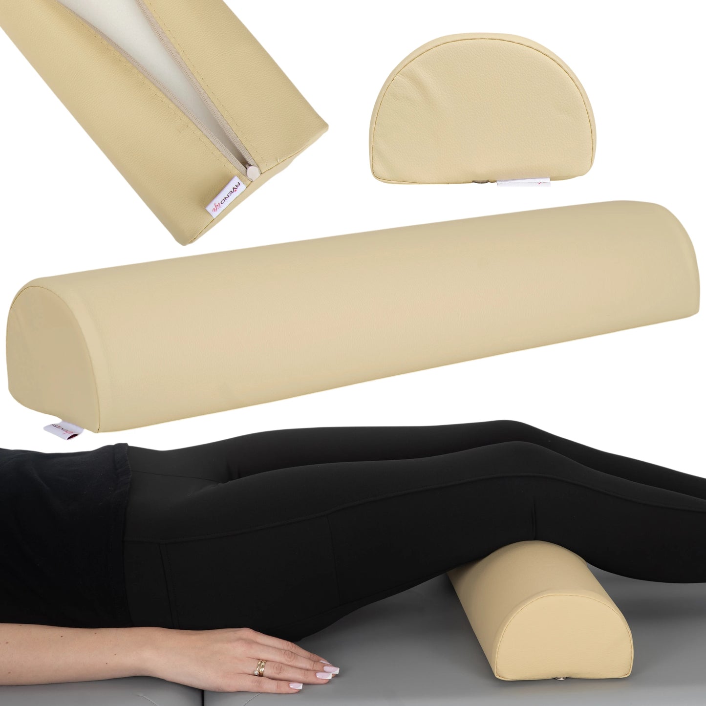 Semi Round Bolster 60x15x10 - K533 Beige