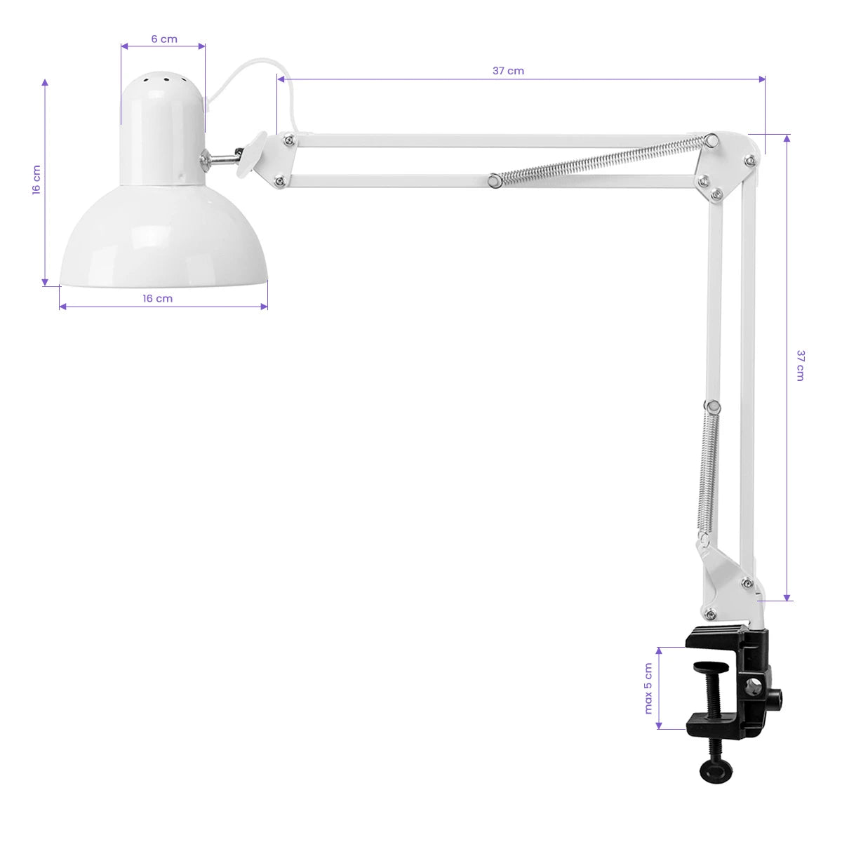 Manicure work lamp PiX 314, white