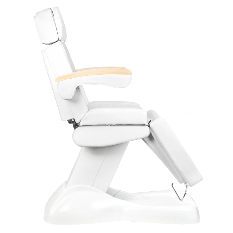 Beauty bed-couche LUX, 3 motors ,white / beech, controlled by phone