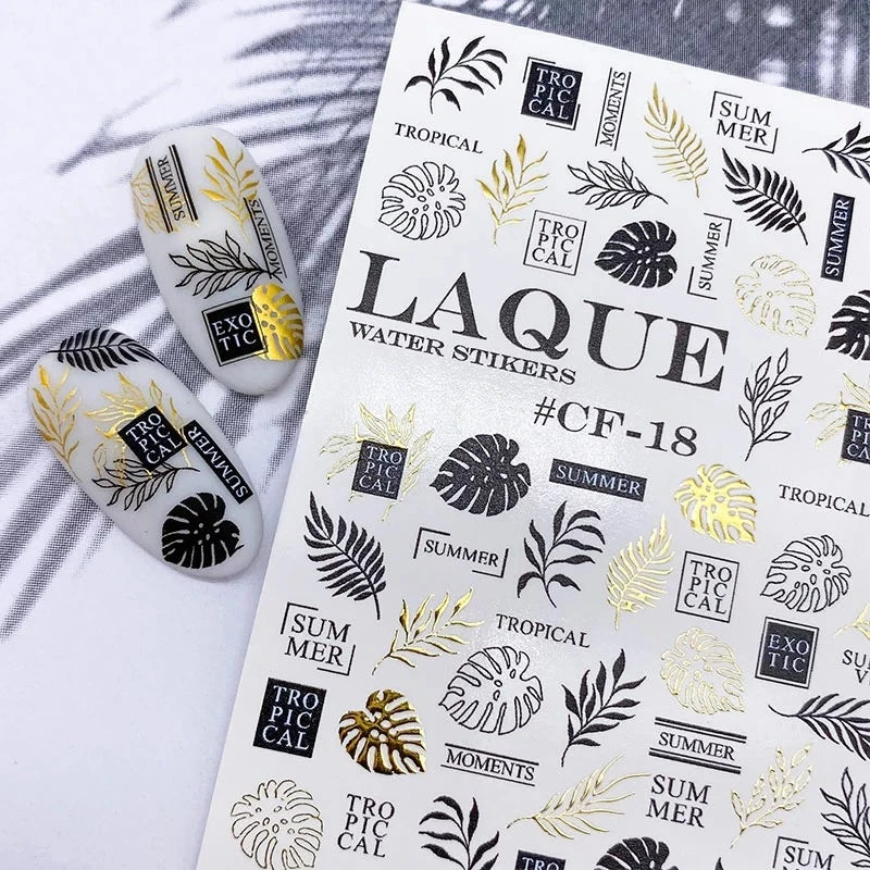 LAQUE Slider design CF-18, nail art -slaiderit